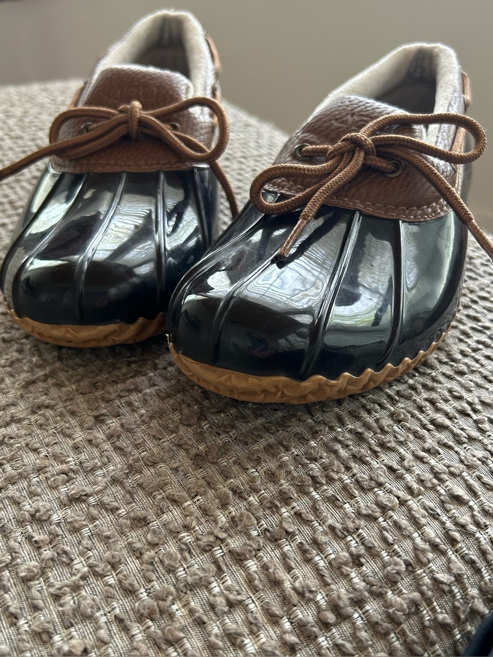 JBU Jambu Woodbury Waterproof  Brown and Black Tie Duck Boots Size 7.5 - Picture 3 of 4